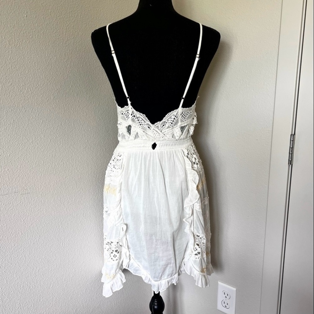 • Free People Intimately Miley Bodysuit Mini Dress in Ivory • - Picture 8 of 13
